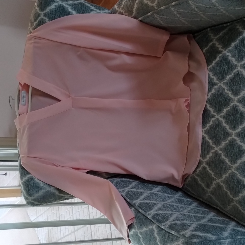 Sheer peach tunic